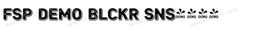 FSP DEMO Blckr Sns字体转换 FSP DEMO Blckr Sns字体转换